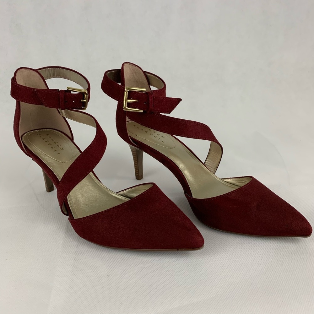 Red Lauren Blakwell Heels Size 9.5